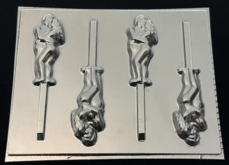 258x Kissing Couple Chocolate or Hard Candy Lollipop Mold