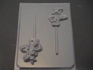 131sp Sly Cat Chocolate or Hard Candy Lollipop Mold