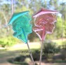 1900 Female Graduate Face Chocolate or Hard Candy Lollipop Mold  IMPROVED