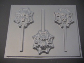 2442 Spider Web Chocolate Candy Lollipop Mold