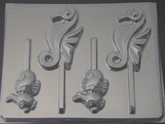 1707 Sea Horse Pair Chocolate Candy Mold